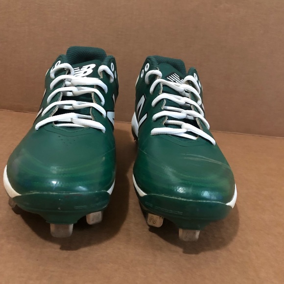 New Balance Softball Cleats Green White Unisex Men Size 6W. - Picture 5 of 13
